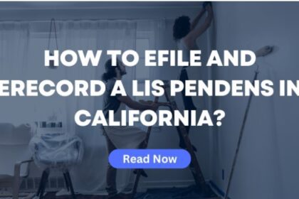 eFile and eRecord a lis pendens in California