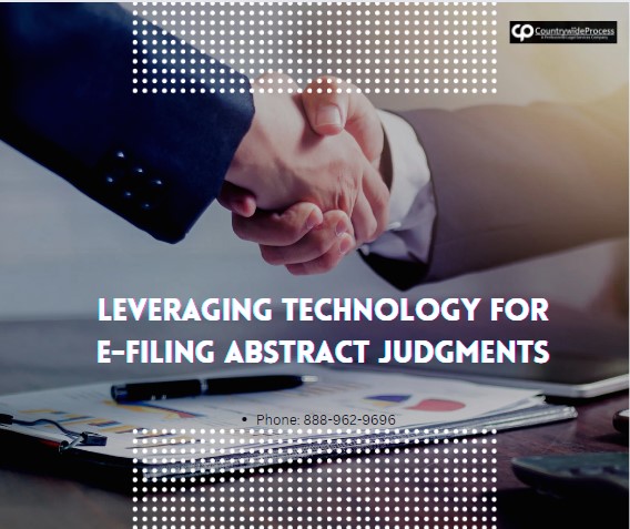 e-filing abstract judgments