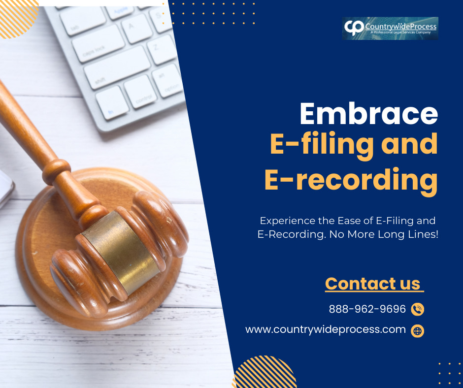 Benefits of online E-filing and E-recording