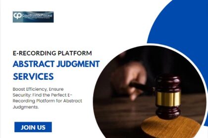 E-Recording Platform for Abstract Judgment Services