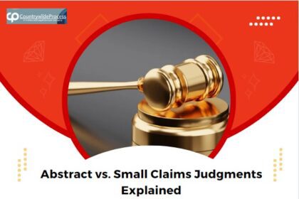 Abstract of Judgment vs. Small Claims Judgment