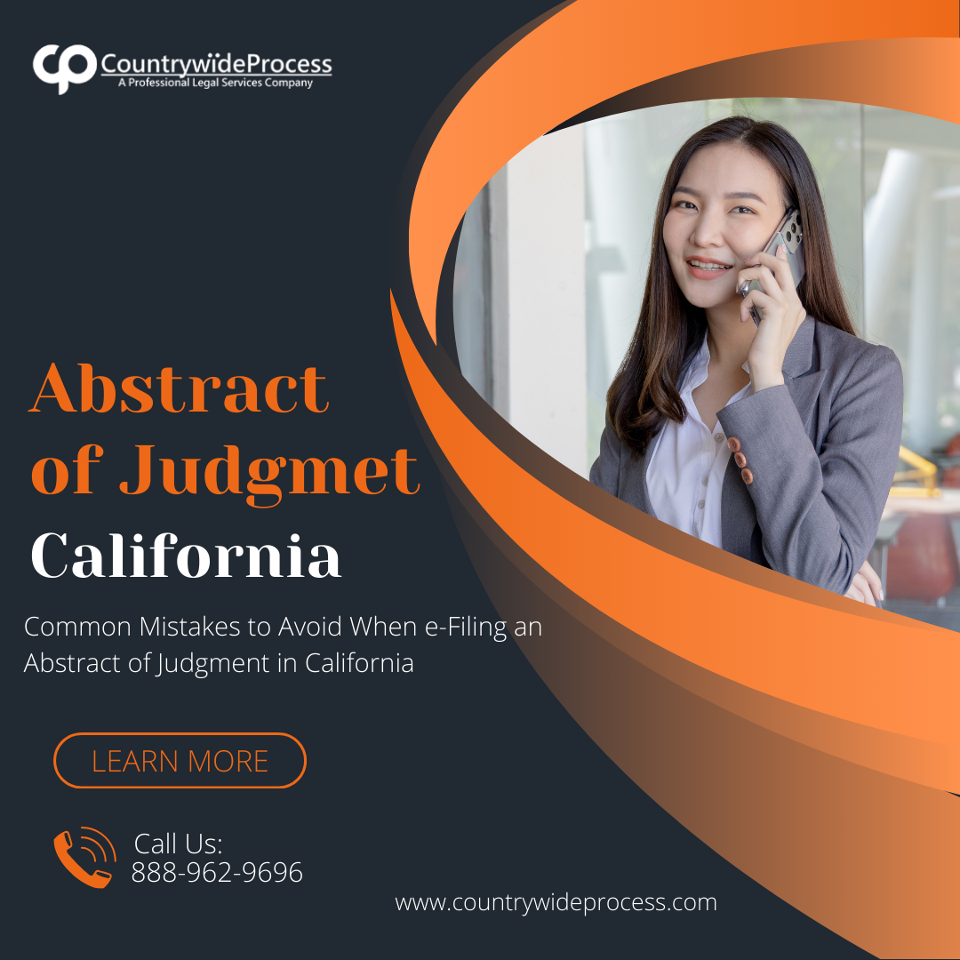 e-Filing an Abstract of Judgment in California