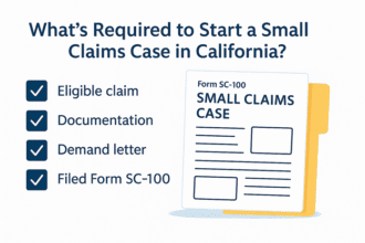 Small Claims Case in California