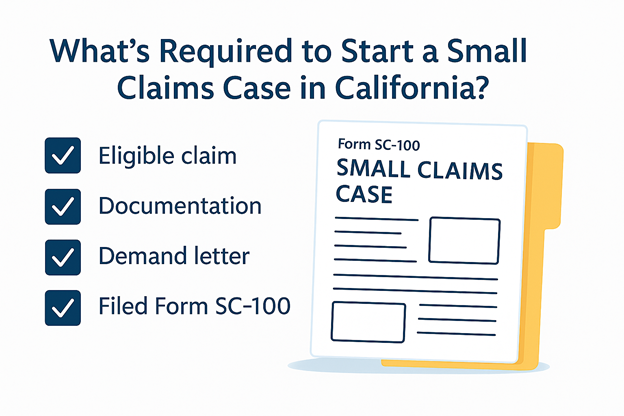 Small Claims Case in California
