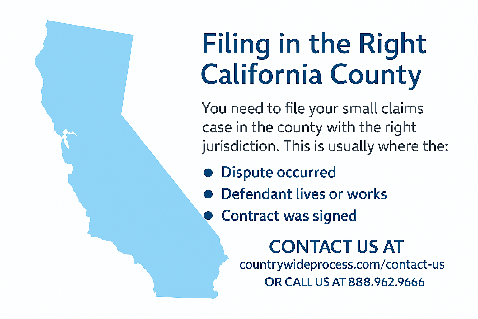 Filing Small Claims in the Right California County: Why It Matters