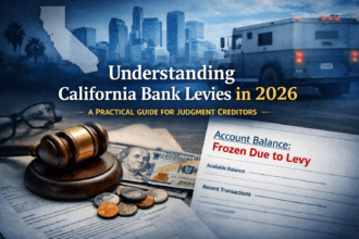 Understanding California Bank Levies in 2026: A Practical Guide for Judgment Creditors