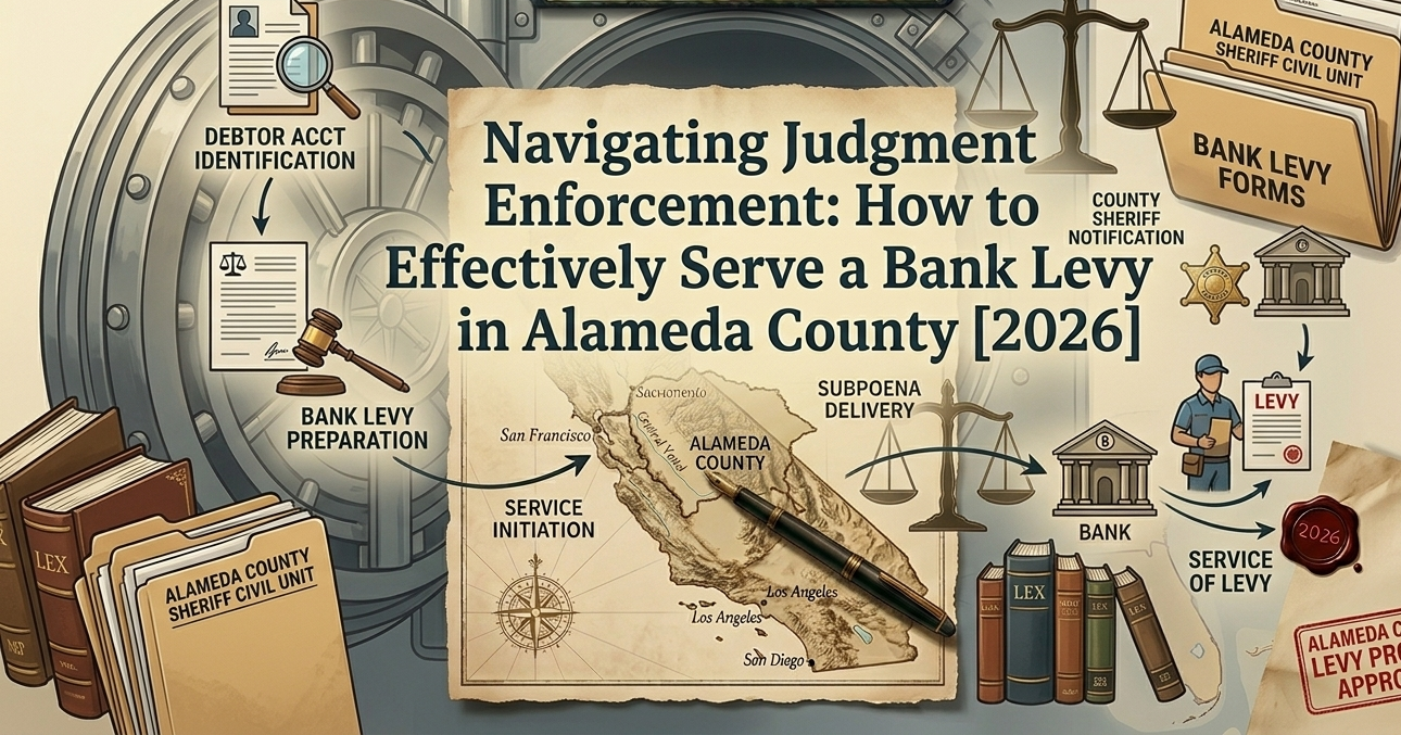 Navigating Judgment Enforcement: How to Effectively Serve a Bank Levy in Alameda County (2026)
