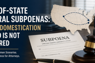 Out-of-State Federal Subpoenas: When Domestication Is and Is Not Required
